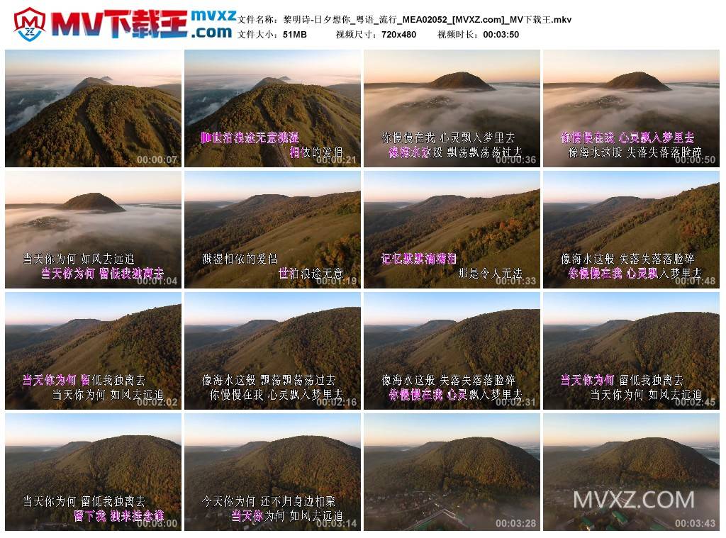 黎明诗-日夕想你_粤语_流行_MEA02052